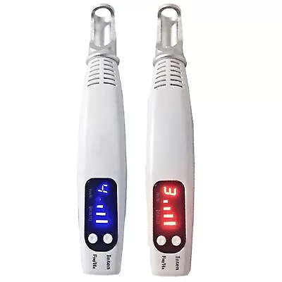 Red/Blue Light Picosecond Laser Tattoo Removal Pen Mole Dark Spot Remover Tool • $33.24