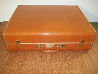 Vintage Shwayder Samsonite Luggage Streamlite Large Suitcase Original Hangers • $124.99