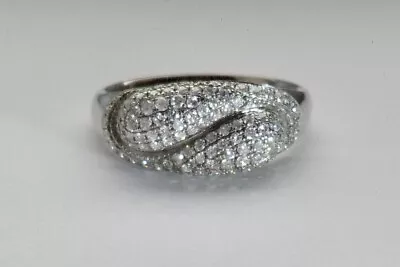 £425 • Buy Iliana 18ct Gold Diamond Dress / Cocktail White Gold Ring Size N 1/2 