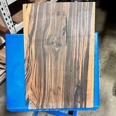 Rustic Ebony Macassar Craft Wood Wide Thin Lumber Epoxy .3 X 14  X22  • $129.02