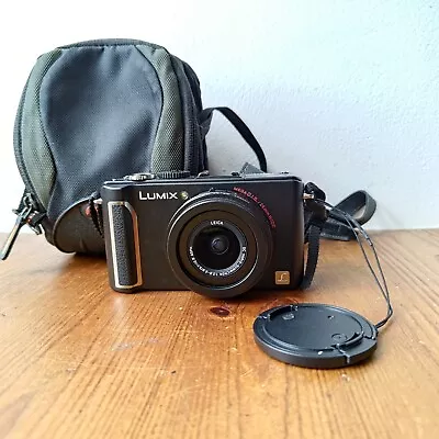 Panasonic LUMIX DMC-LX3 Digital Black Camera + SD Card + Battery Pack - Tested ✅ • £150