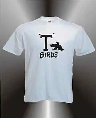 GREASE T BIRDS  -  MENS FUN 1950's THEME T-SHIRT - ALL SIZES • £7.98