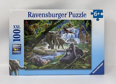 Ravensburger JUNGLE ANIMALS Jigsaw Puzzle 100 Piece XXL - NEW Sealed FREE SHIP! • $22.45