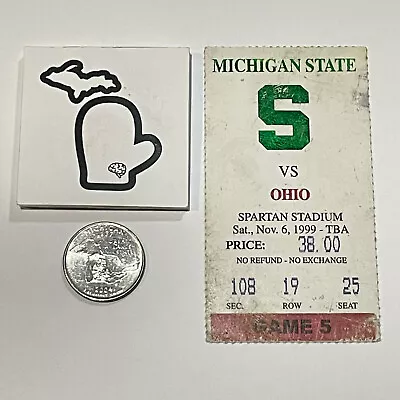 1999 Ohio State Buckeyes V Michigan State Orig Football Ticket Stub OSU MSU PR • $6