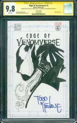 Venom 1 CGC 9.8 2XSS Original Art Todd McFarlane St. Pierre Original Art Sketch • $579.99