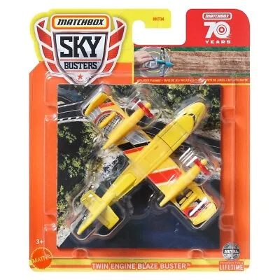 2023 Matchbox Sky Busters Twin Engine Blaze Buster Metal Aircraft Model Toy 1/64 • $12.89