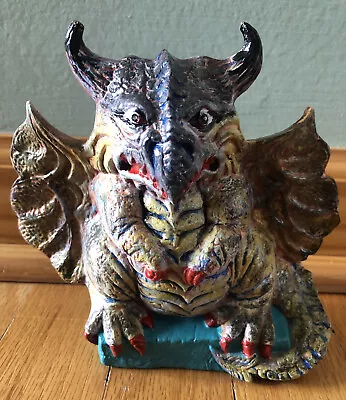 Dragon Gargoyle Statue Ceramic Bisque Ready To Paint & Ship Renaissance 6”6”x3” • $19.95