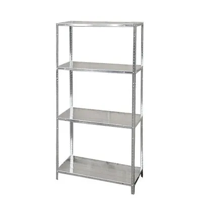 Industrial 4/5 Tier Plastic/metal Heavy Duty Racking Shelves Storage Unit Garage • £18.98