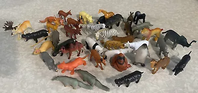 Plastic Safari Zoo Animals Figures Toys  • £17.99