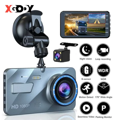 $34.99 • Buy 1080P Car Dash Camera Video DVR Recorder Front And Rear Night Vision Dual Cam HD
