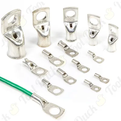 £2.85 • Buy Crimp Or Solder Copper Tube Terminals HIGH QUALITY Eyelets Battery Wire/Cable