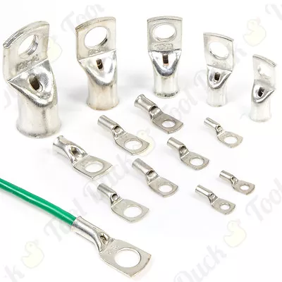 £2.85 • Buy Crimp Or Solder Copper Tube Terminals HIGH QUALITY Eyelets Battery Wire/Cable