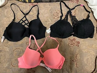 Lot Of 3 Victoria’s Secret Bra   Size 36B 36C Lined Perfect New With Tags • $49.99