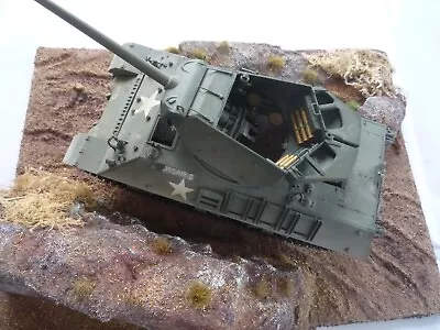 £18.99 • Buy Model Tak 1 35 Sherman Chassis Hellcat Tank Destroyer Built Painted WW2