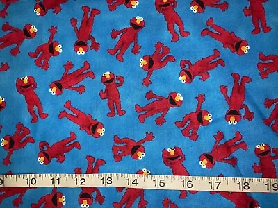 NEW Sale Clearance Elmo Blue 100% Cotton Quilting Fabric Sold By FQ(Fat Quarter） • $7.98