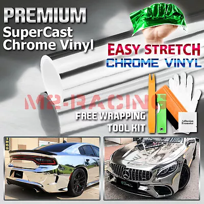15 Colors Supercast Easy Stretch Chrome Car Vinyl Wrap Bubble Free Sticker Film • $11.88