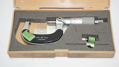 Mitutoyo No.102-451 25-50 Mm 0.01 Mm Outside Micrometer With Case And Parts • $49.90