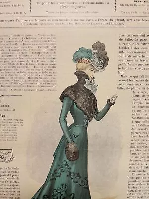 La Mode Illustree Magazine 1898 Vintage Journal Retro Magazine France Paris • $45.67