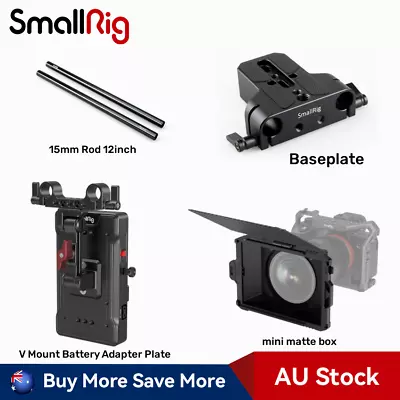 SmallRig V Mount Battery Adapter Plate 3204/mini Matte Box 3196/Baseplate 1674 • $122.90