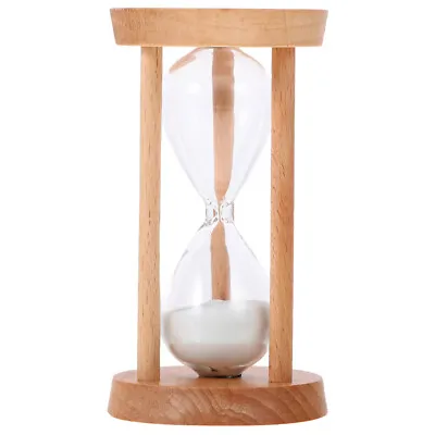 Wooden Sand Timer 5 Minute Timer Portable Sand Timer Decorative Hourglass Timer • $9.01