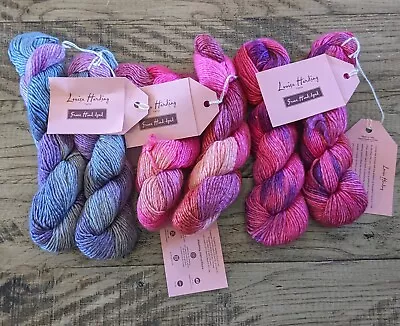 6 Skeins Louisa Harding GRACE Hand-dyed Merino Wool & Silk Yarn. (5Y) • $40