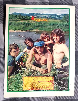 Marillion / Fish / 1980's Band Magazine Full Page Pinup Poster Clipping (1) • $12.99