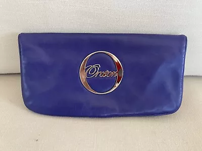 $55 • Buy Oroton Leather Travel Clutch Wallet Blue