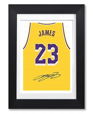 $13.95 • Buy Lebron James La Lakers Signed Poster Print Photo Autograph Jersey Shirt Gift