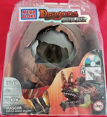 Mega Bloks Dragons #9849 Irascor Metal SEALED 2005 Vintage Toy • $29.95