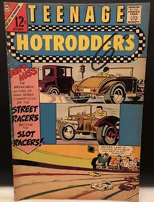 Teenage Hot Rodders Comic Charlton Comics Silver Age Reader Copy October Issue • £2