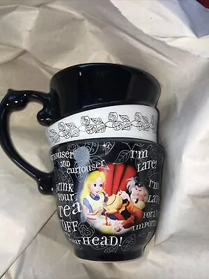 Disney Parks ALICE IN WONDERLAND Mug Triple Stacked Tea Cup MAD HATTER- DRINK ME • $15