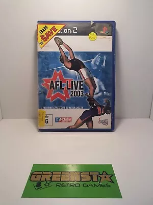 AFL Live 2003 Football - Sony Playstation 2 PS2 - 🇦🇺 Seller Fast&Free Postage  • $5.99