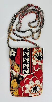 VERA BRADLEY Bittersweet Floral Mini Crossbody Cell Phone Purse Bag Chain Strap • $12.99