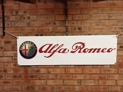 Alfa ROMEO GTV SPIDER 155 Q4 164 ALFETTA     Large Pvc  WORK SHOP BANNER Garage • $31.94