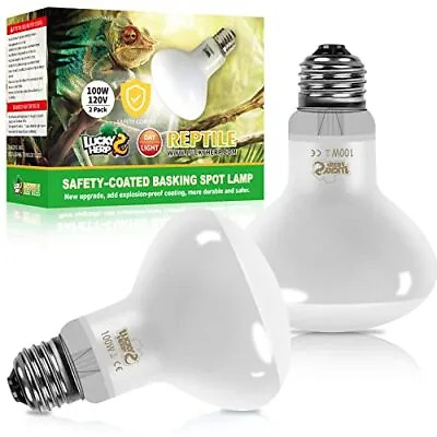 $25.27 • Buy Basking Bulb For Bearded Dragon 100w UVA Reptile Heat Lamp Bulbs For
