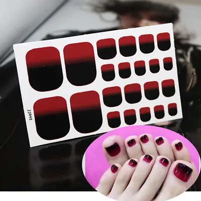 Full Size Nail Wraps Stickers Polish Toe Manicure Art Self Stick Decor 3D Decals • $1.65