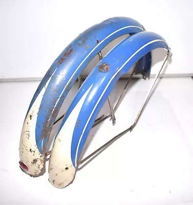 1951 Schwinn Excelsior Bicycle * FENDER SET * Vtg Womens 26  Balloon Bike Part • $52.95