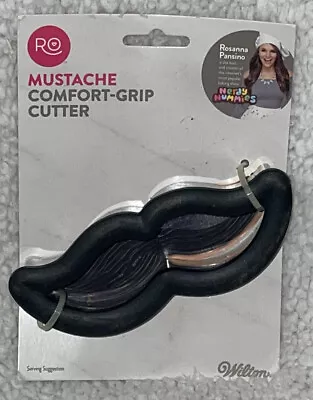 New!!  Wilton-RO Rosanna Pansino Mustache Comfort Grip Cookie Cutter ‘Stache It! • $5.49