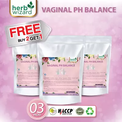 3 X VAGINAL BALANCE FOR WOMEN Organic Vaginal Health Vaginal Odor Cleanse • £15.25