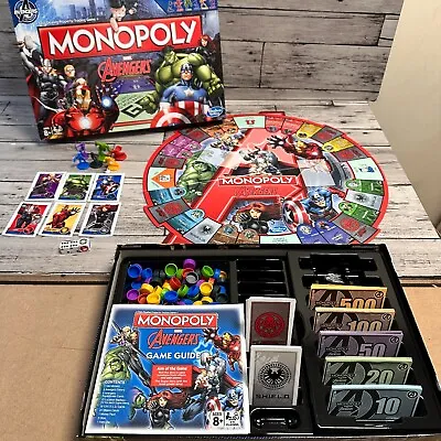 Monopoly MARVEL AVENGERS Game Hasbro 2014 100% Complete • £13.99