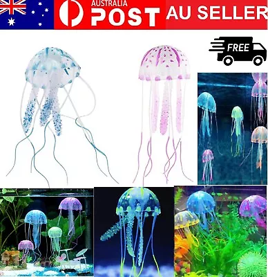 Artificial Jellyfish Ornament Aquarium Tank Fish Effect WP Glowing Decoration • $12.49