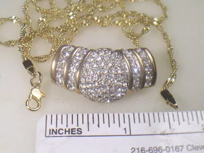 **** Designer Slider   Pendant   Necklace With Swarovski     Crystals   Dp3004 • $13.95