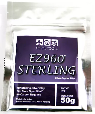 COOL TOOLS EZ960 Sterling Silver Copper Alloy Clay 50 Gram Made In USA • $127.89