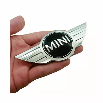 Fits Mini Badge Logo Front Bonnet Chrome Hood Metal Sticker Emblem Cooper • $16.02