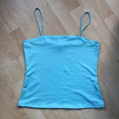 £3.50 • Buy Turquoise Stretch Vest Bandeau Top Size M
