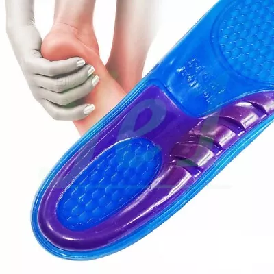 Orthotic Insoles For Arch Support Plantar Fasciitis Flat Feet Back & Heel Pain • £2.95