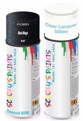 For Ford Aerosol Spray Paint Black Magic 5X Car Scratch Fix Repair Lacquer • £21.99