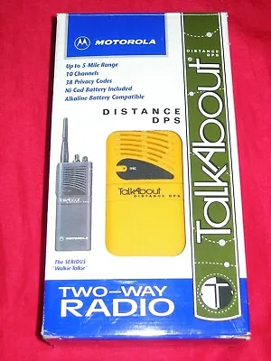 Motorola Talkabout Distance Dps 5 Mile Two-way Radio • $149
