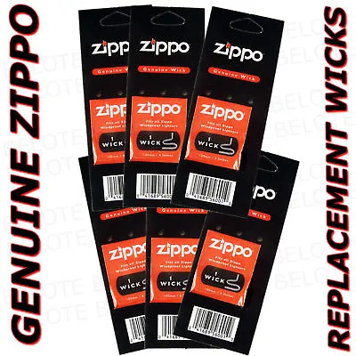 Genuine Zippo ACCESSORIES Wick 6 Pack Wicks MADE IN USA • $9.82