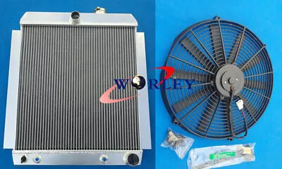 $229 • Buy ALUMINIUM RADIATOR With Fan For CHEVY PICKUP TRUCK AT 1948-1954 49 50 51 52 53